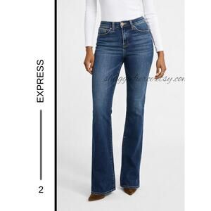 MSRP: $98 ✨ Express Barely Boot Mid Rise Jeans – Size 2 Short | Classic Stretch✨